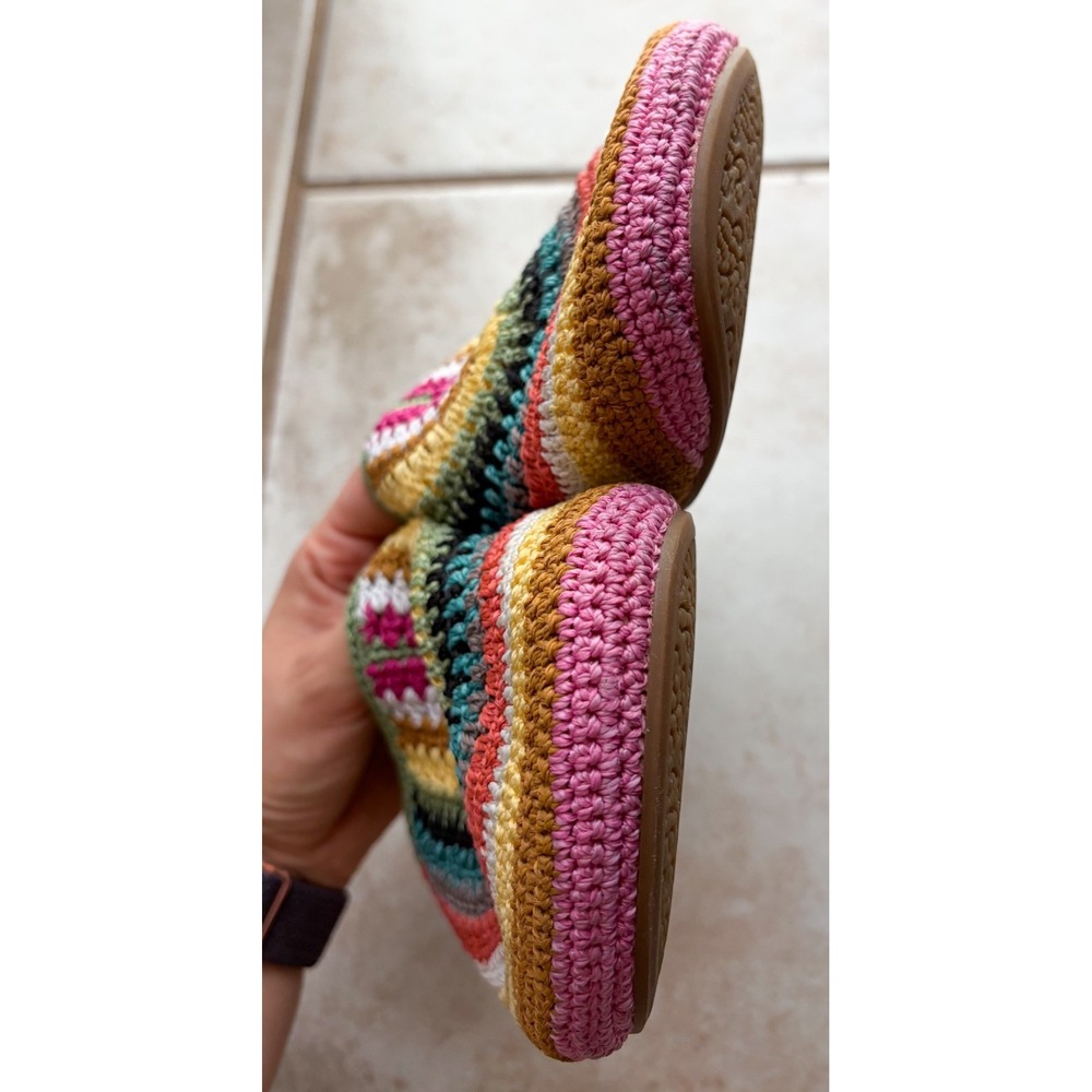 The Sak Bolinas Clog Womens Crochet Multi Color Slip On Size 10 - Picture 4 of 6
